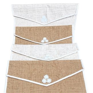 Natural Jute Envelope File Folders - Document & Paper Storage